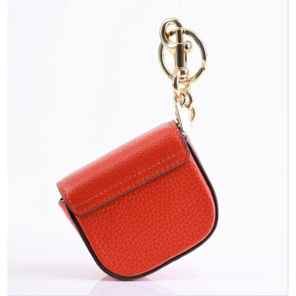 NWT Coach Saddle Bag Charm Keychain in Red - Picture 5 of 12
